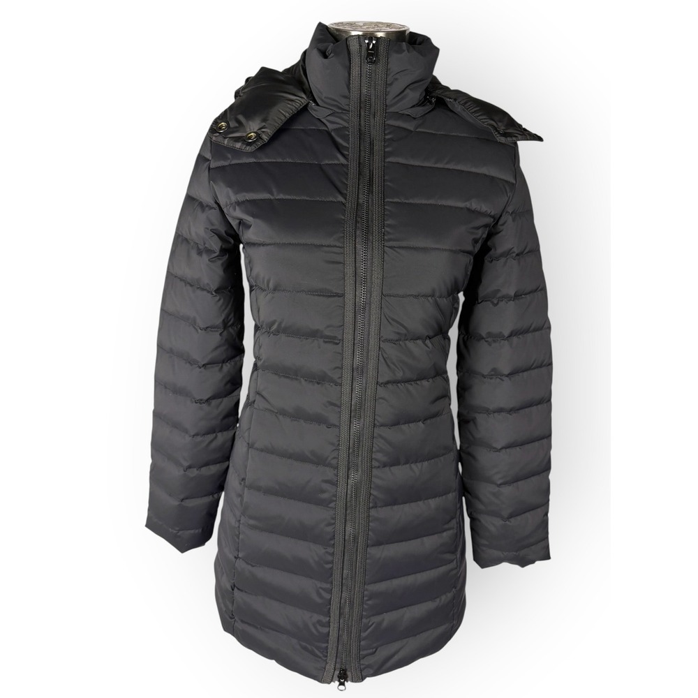 Whitesky X-Aylon Down Puffer Coat Women Black Parka Gorpcore Academia Minimalist